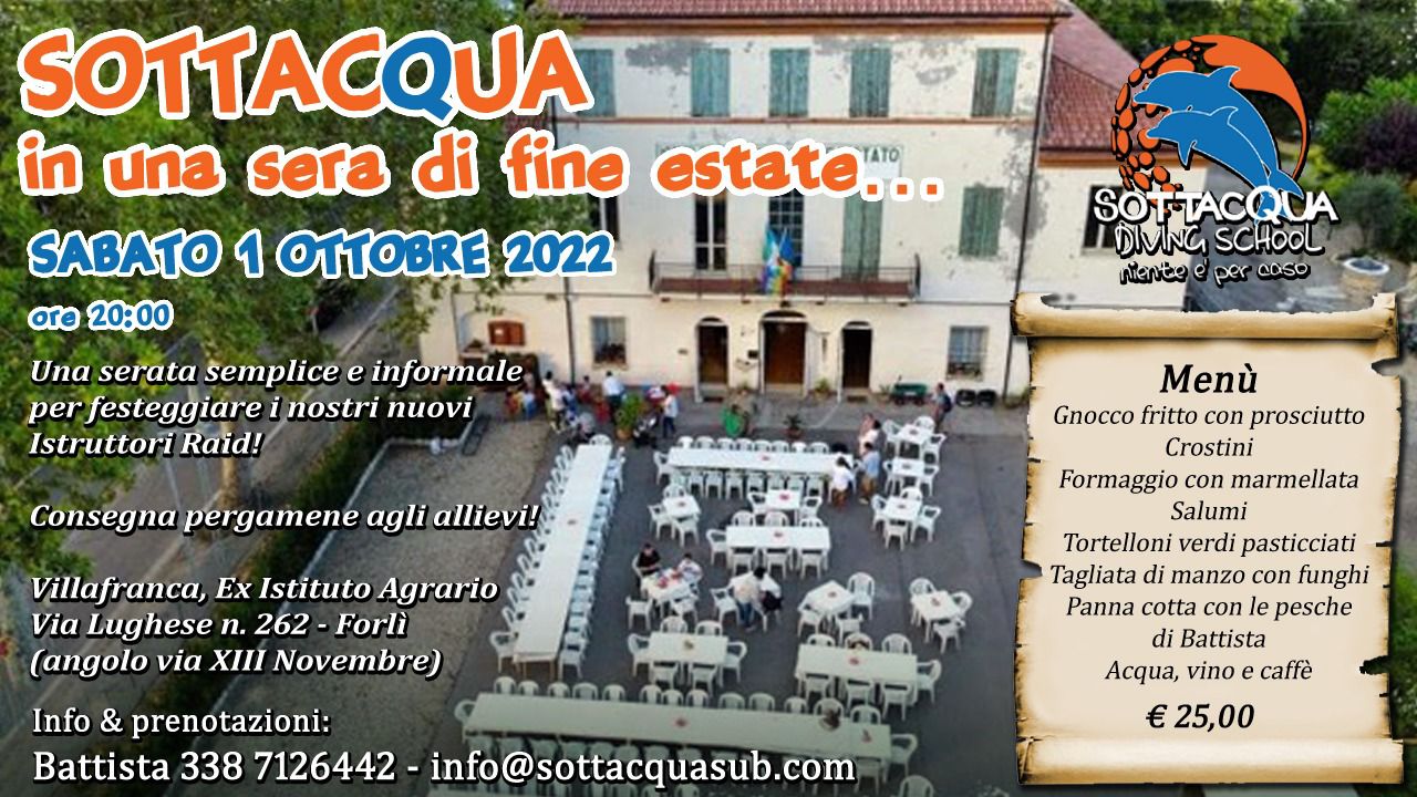 Festa Sottacqua ...in una sera di fine estate
